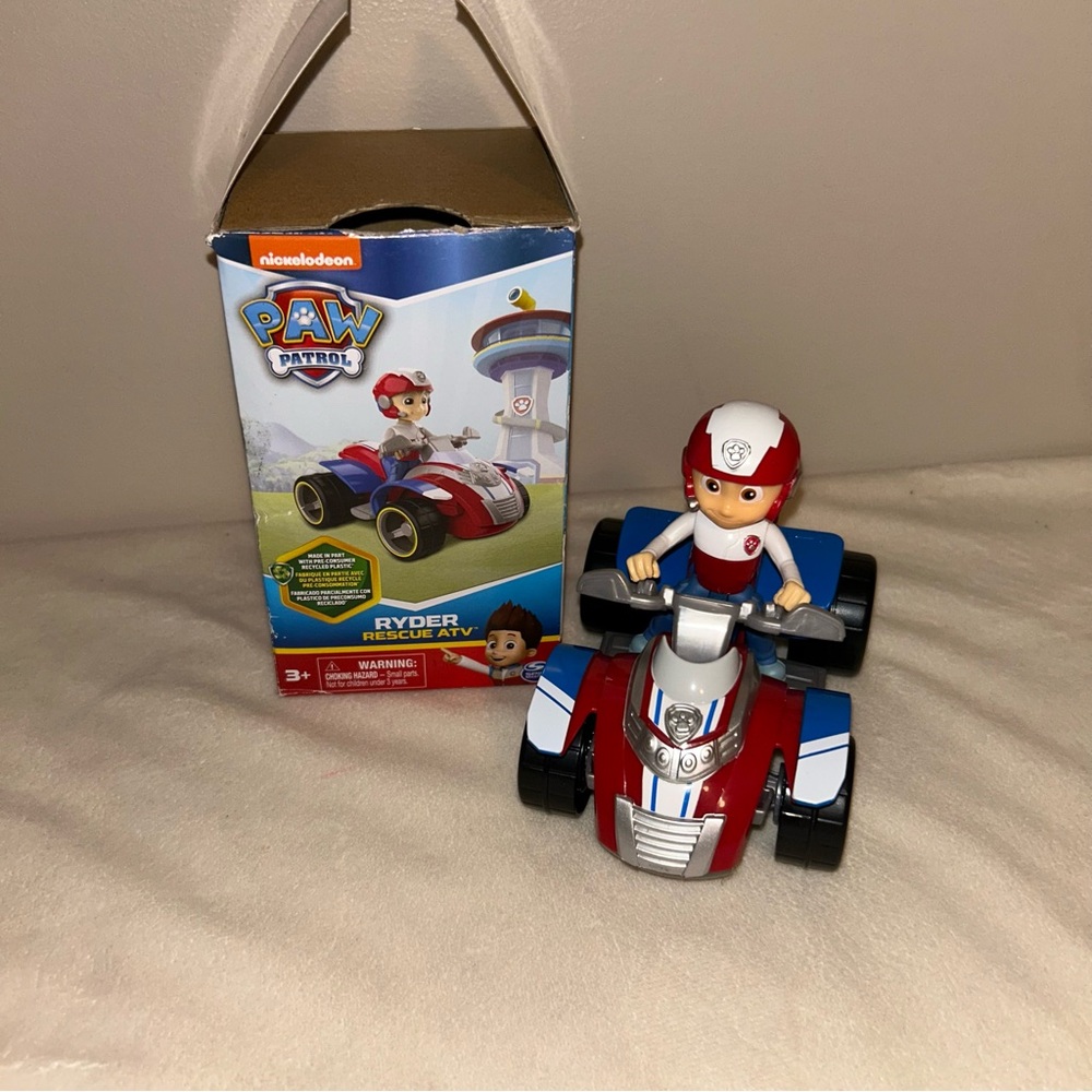 Paw Patrol Ryder ATV Figure - Red, Blue & White